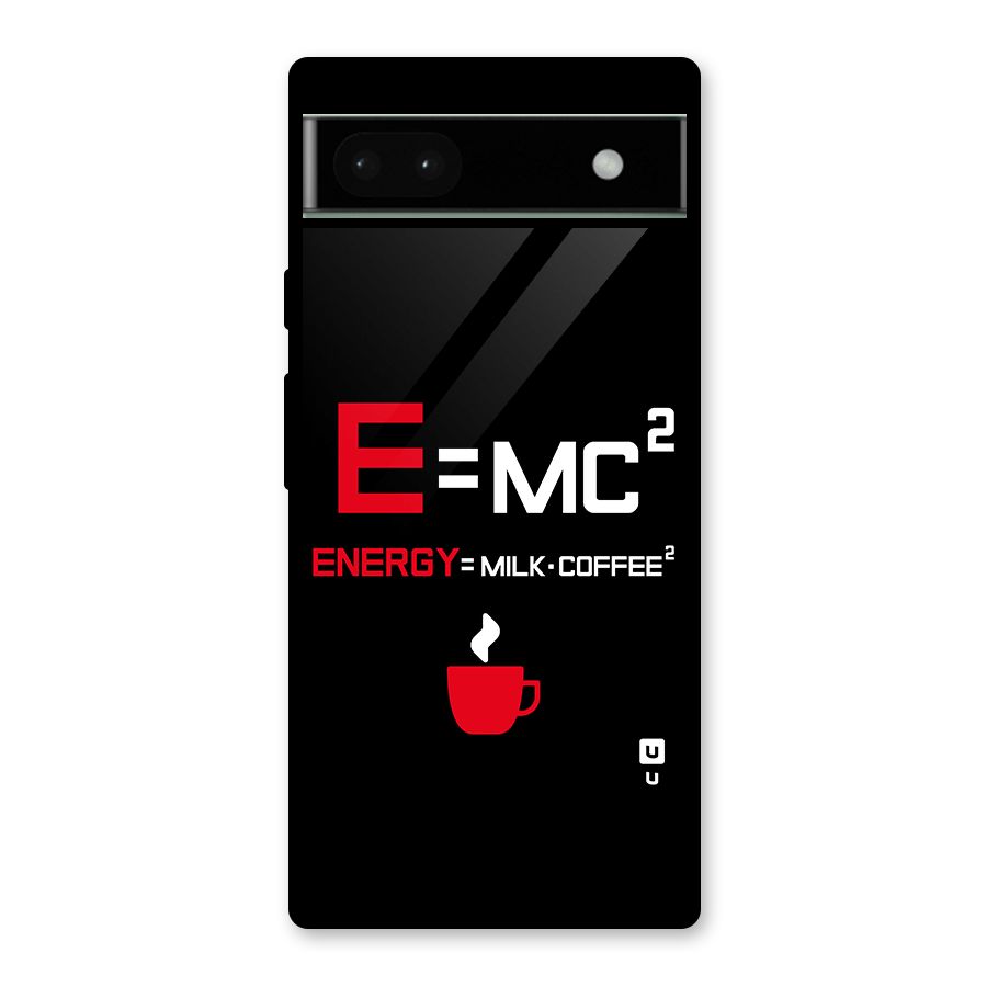 Energy Coffee Equation Glass Back Case for Google Pixel 6a
