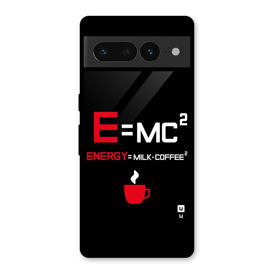Energy Coffee Equation Glass Back Case for Google Pixel 7 Pro