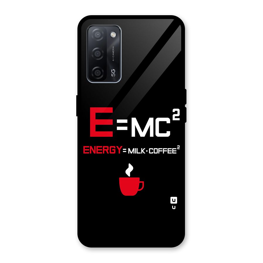 Energy Coffee Equation Glass Back Case for Oppo A53s 5G