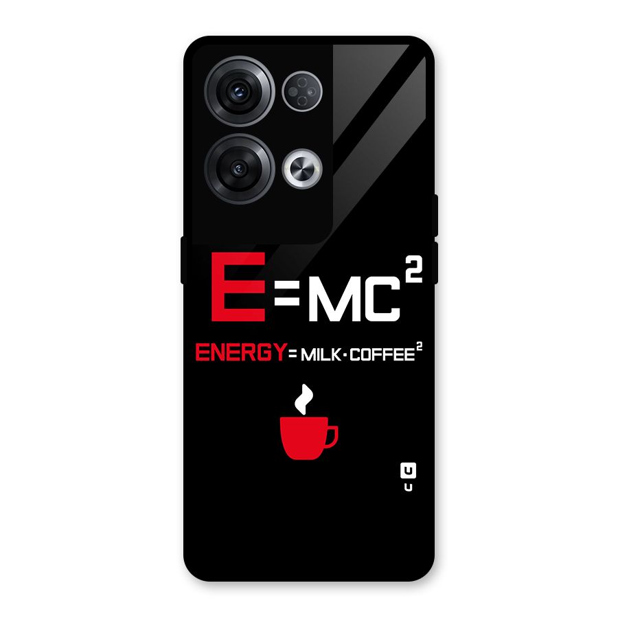 Energy Coffee Equation Glass Back Case for Oppo Reno8 Pro 5G