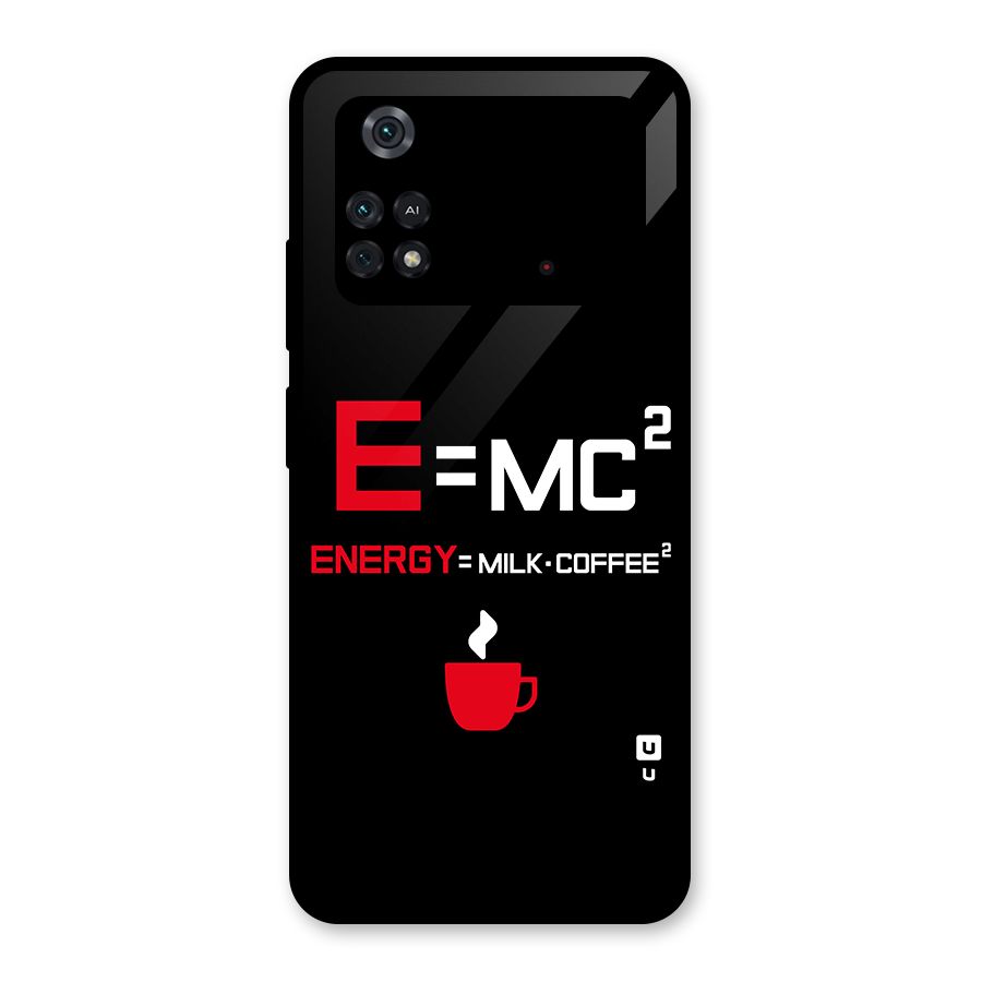 Energy Coffee Equation Glass Back Case for Poco M4 Pro 4G