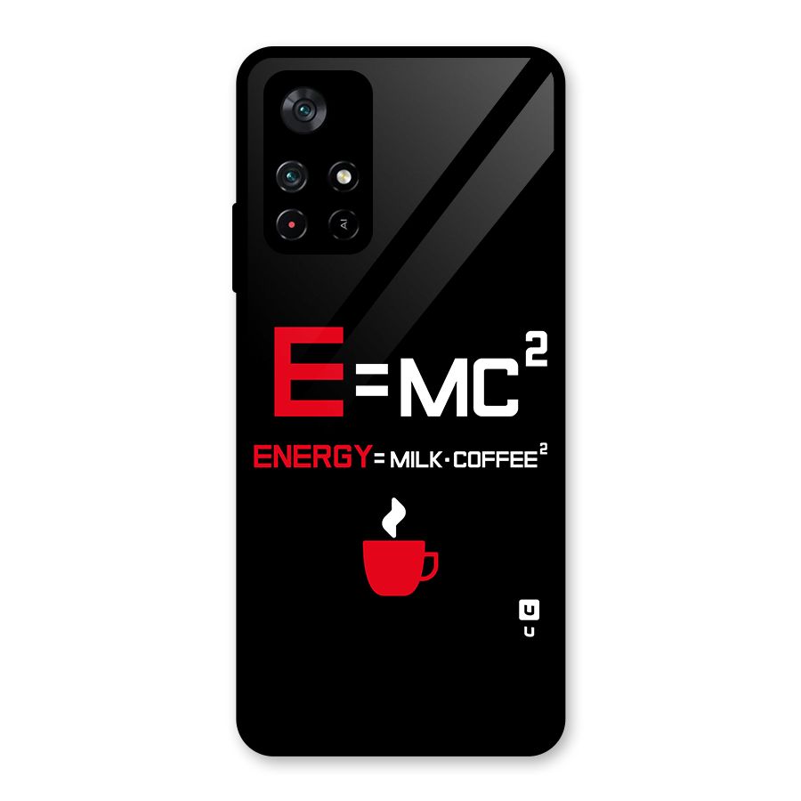 Energy Coffee Equation Glass Back Case for Poco M4 Pro 5G