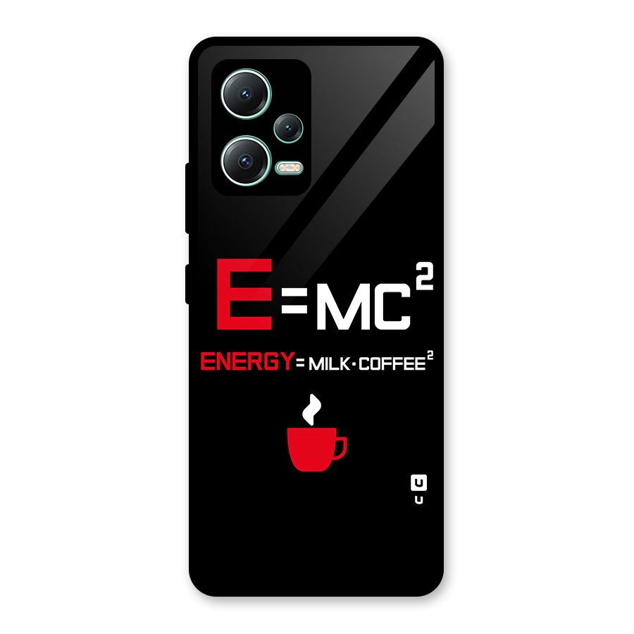 Energy Coffee Equation Glass Back Case for Redmi Note 12 5G