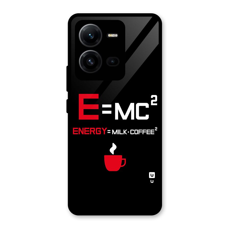 Energy Coffee Equation Glass Back Case for Vivo V25
