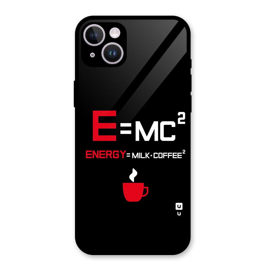 Energy Coffee Equation Glass Back Case for iPhone 14 Plus