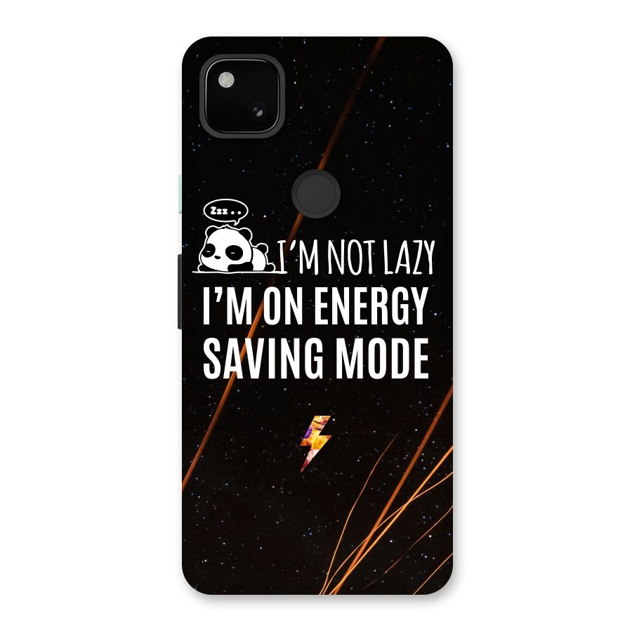 Energy Saving Mode Back Case for Google Pixel 4a