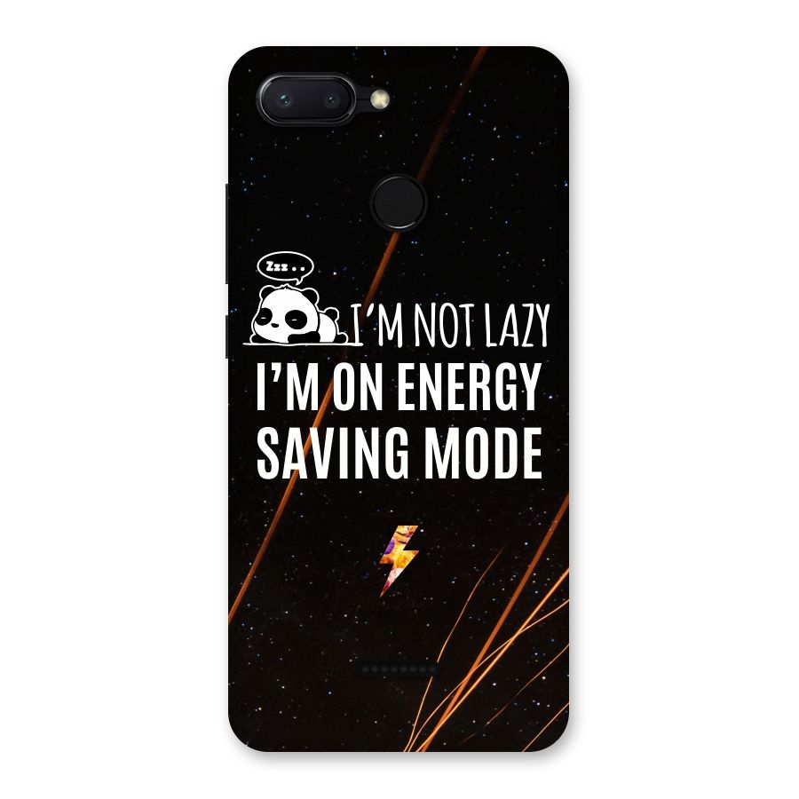 Energy Saving Mode Back Case for Redmi 6