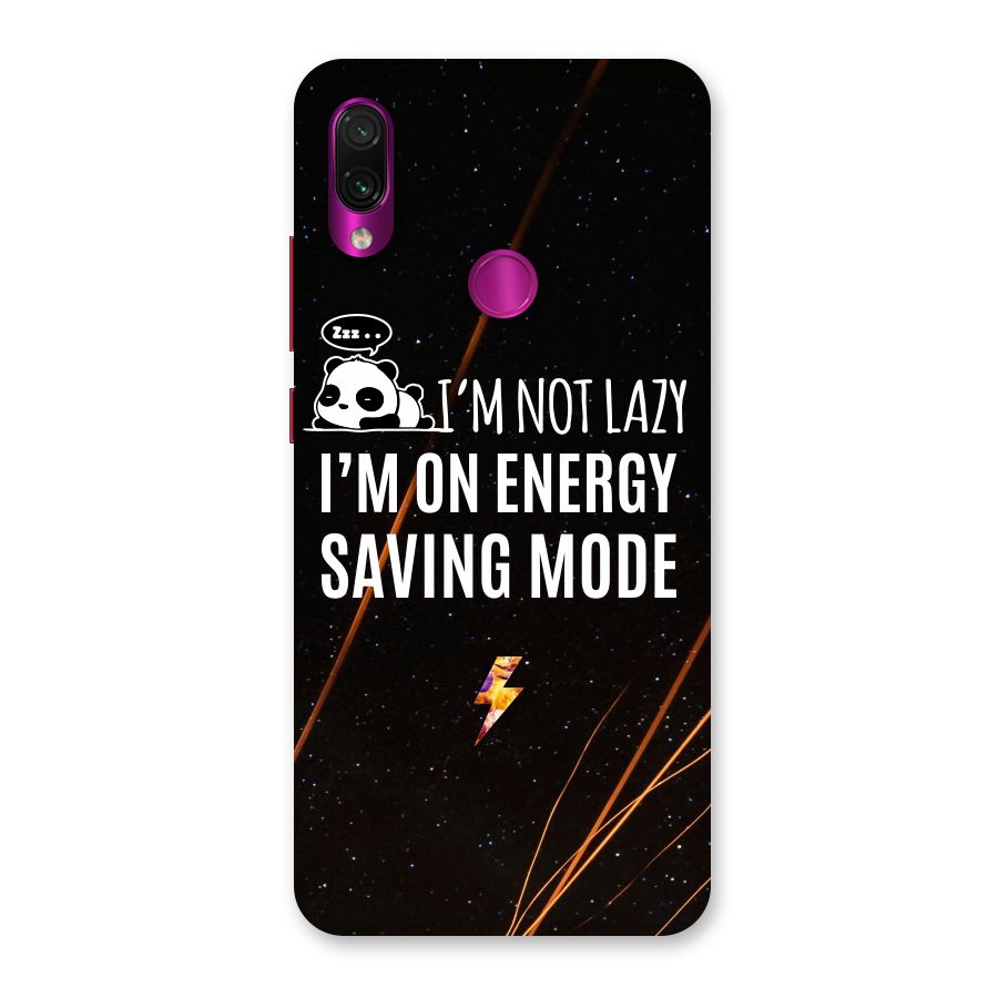 Energy Saving Mode Back Case for Redmi Note 7 Pro