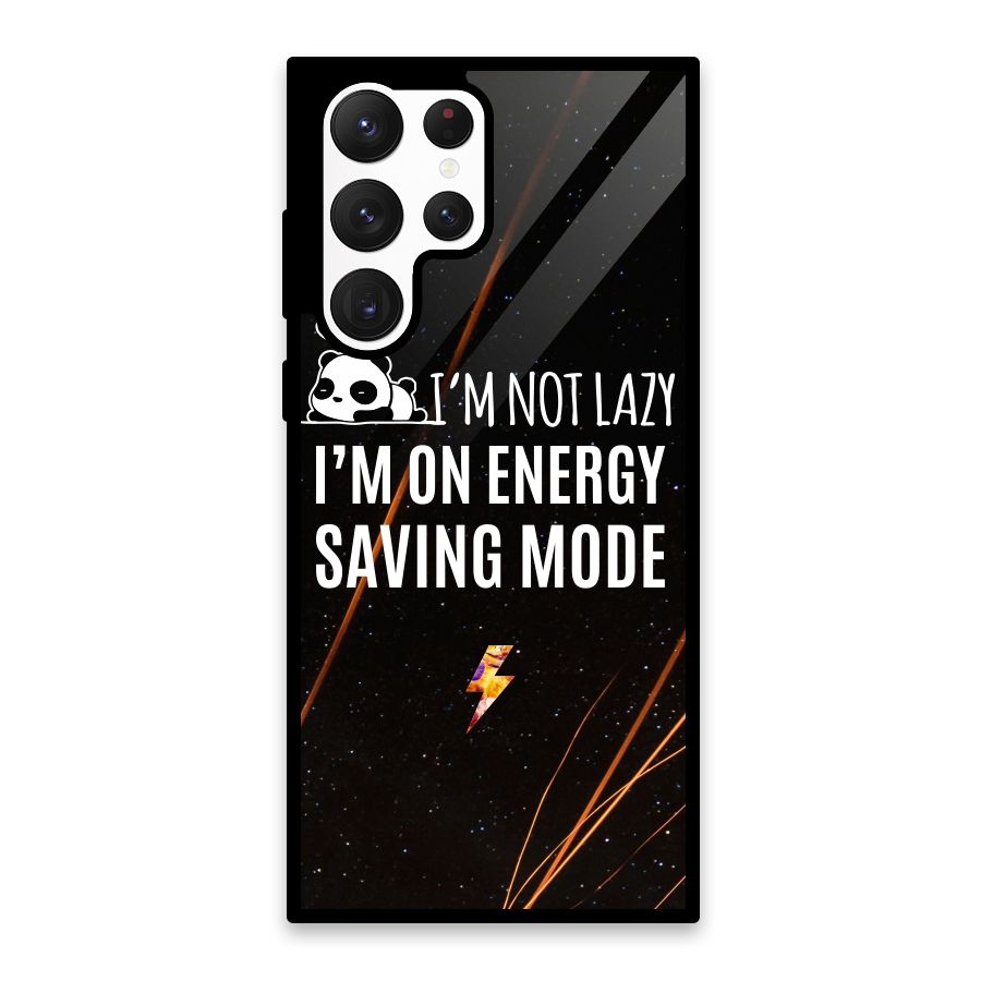 Energy Saving Mode Glass Back Case for Galaxy S22 Ultra 5G