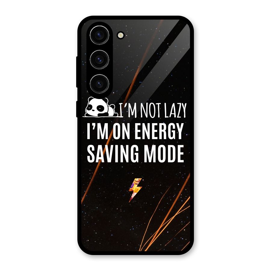 Energy Saving Mode Glass Back Case for Galaxy S23 Plus