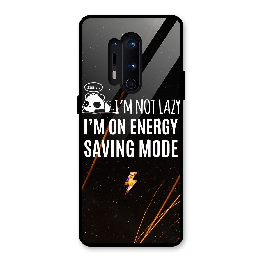 Energy Saving Mode Glass Back Case for OnePlus 8 Pro