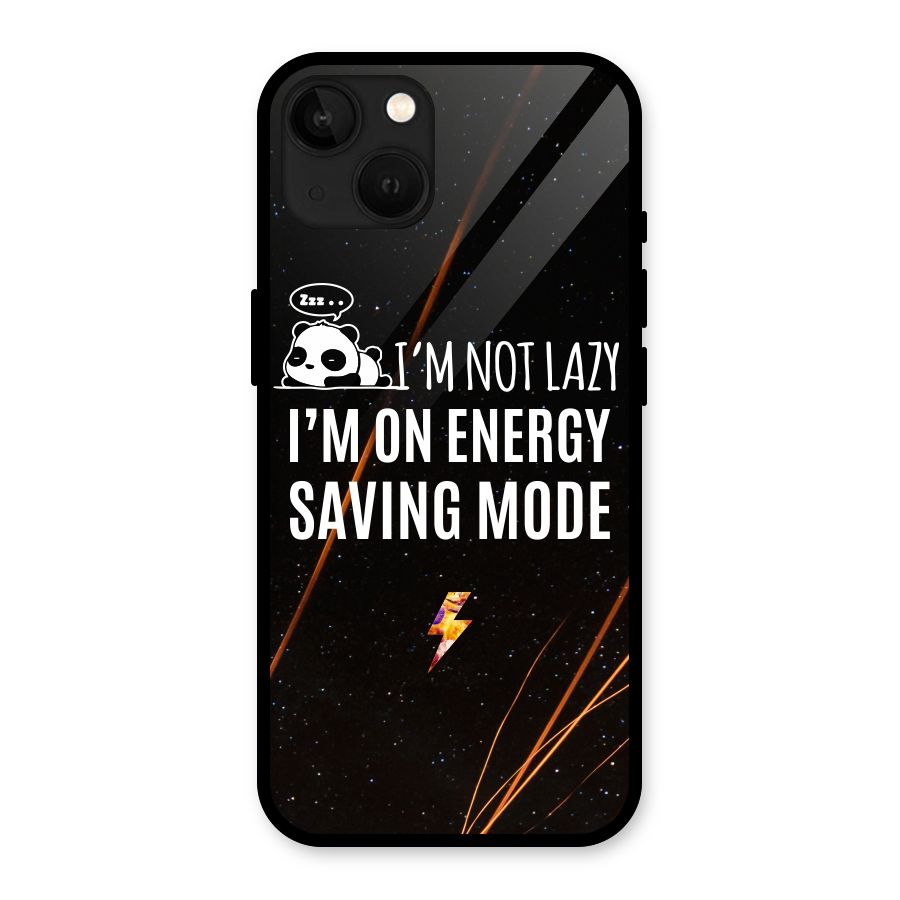 Energy Saving Mode Glass Back Case for iPhone 13