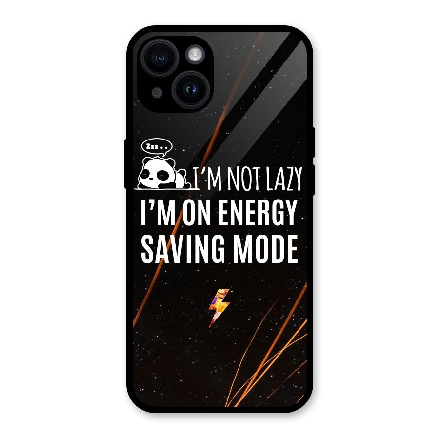 Energy Saving Mode Glass Back Case for iPhone 14