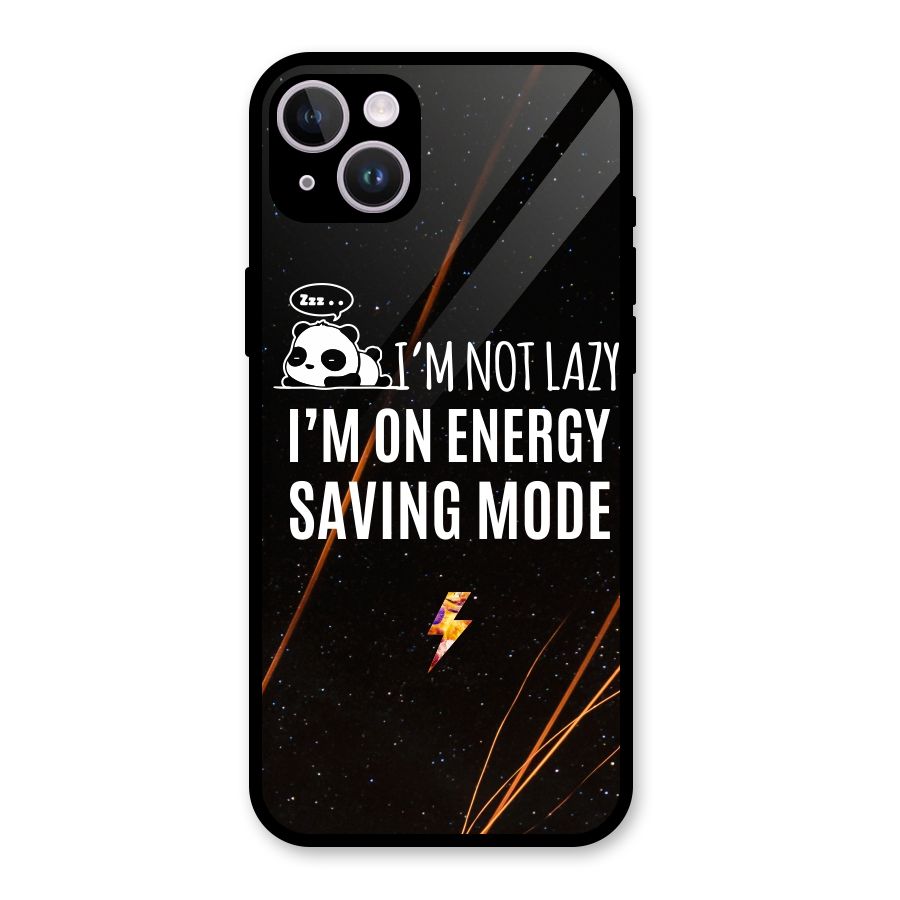 Energy Saving Mode Glass Back Case for iPhone 14 Plus