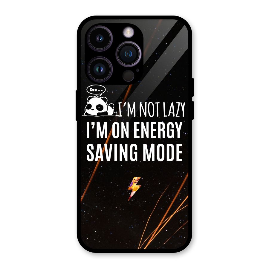 Energy Saving Mode Glass Back Case for iPhone 14 Pro