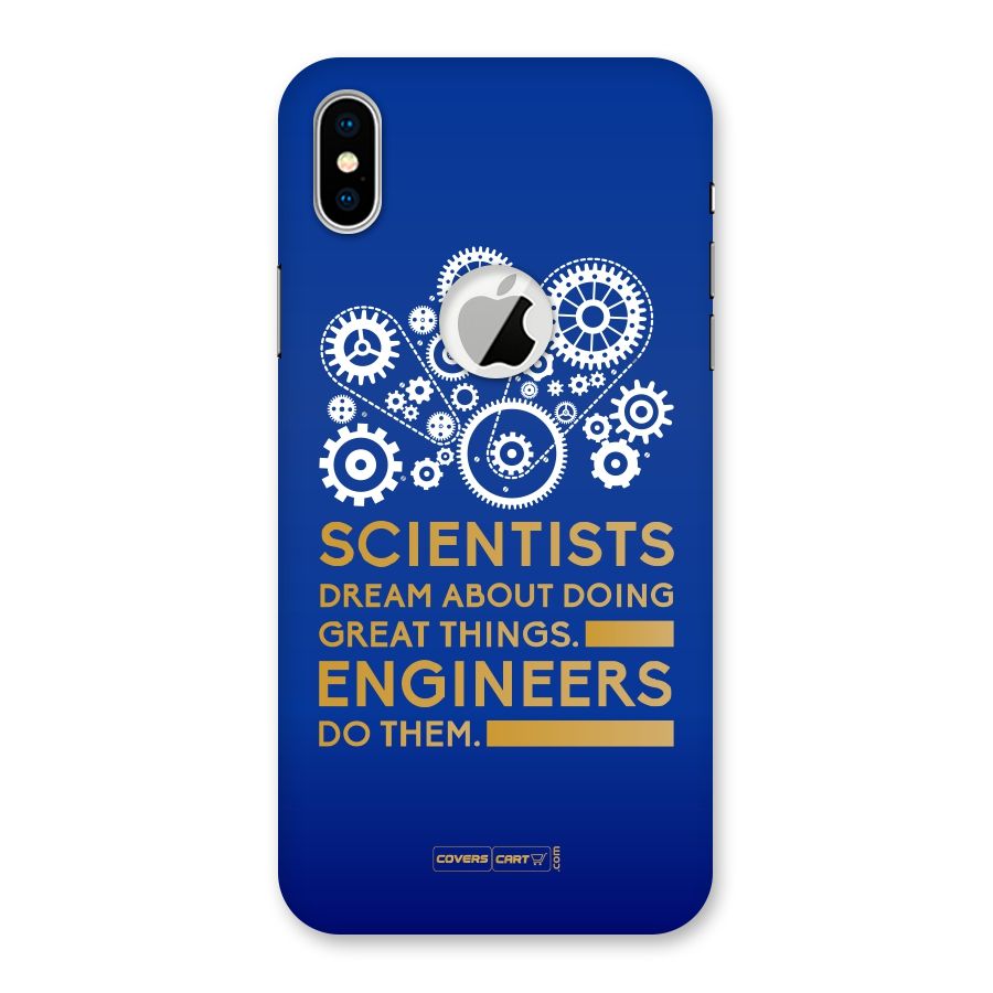 Engineer Back Case for iPhone X Logo Cut