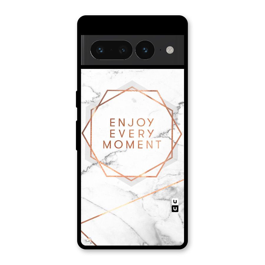 Enjoy Every Moment Glass Back Case for Google Pixel 7 Pro
