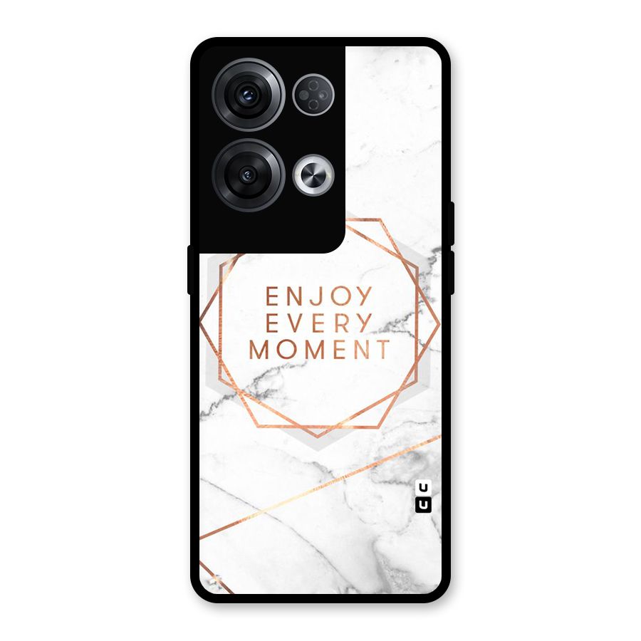 Enjoy Every Moment Glass Back Case for Oppo Reno8 Pro 5G