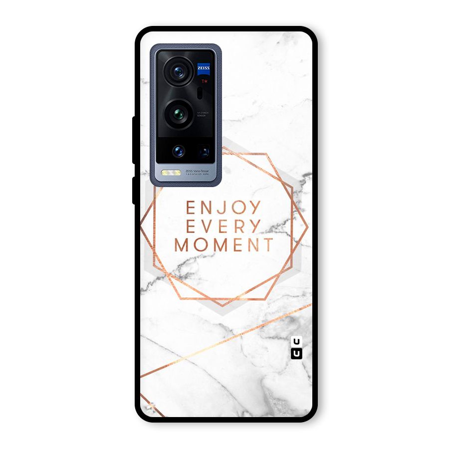 Enjoy Every Moment Glass Back Case for Vivo X60 Pro Plus