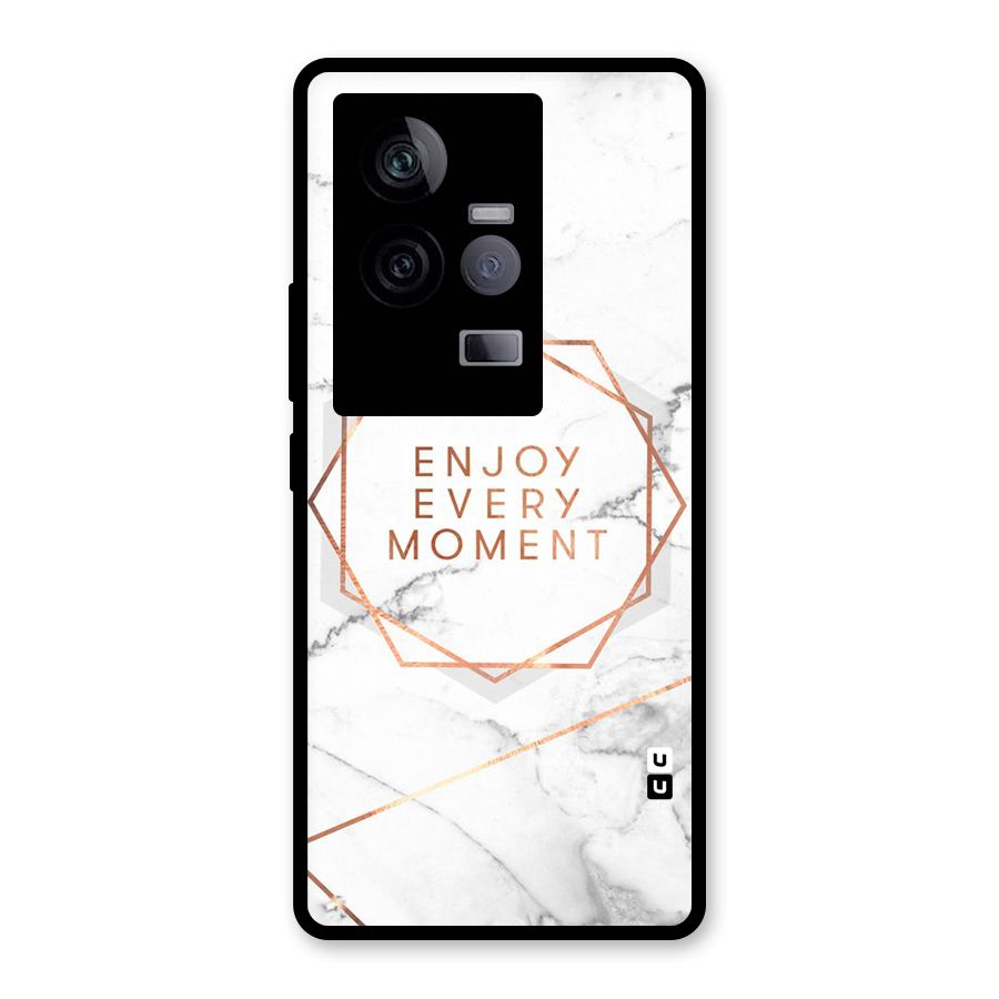 Enjoy Every Moment Glass Back Case for Vivo iQOO 11 5G