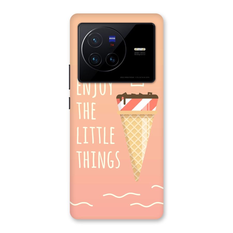 Enjoy the Little Things Back Case for Vivo X80