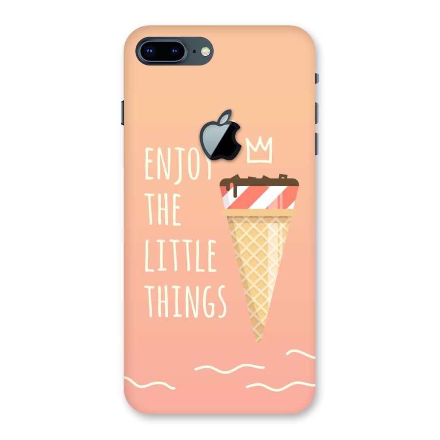Enjoy the Little Things Back Case for iPhone 7 Plus Apple Cut