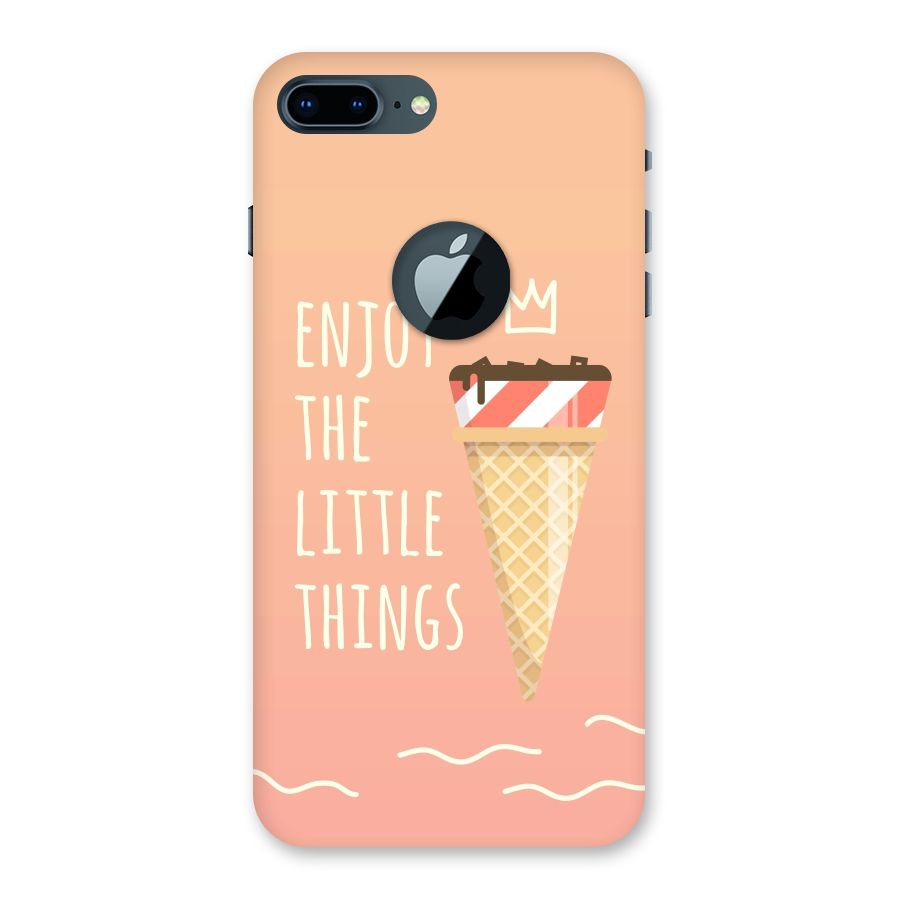 Enjoy the Little Things Back Case for iPhone 7 Plus Logo Cut