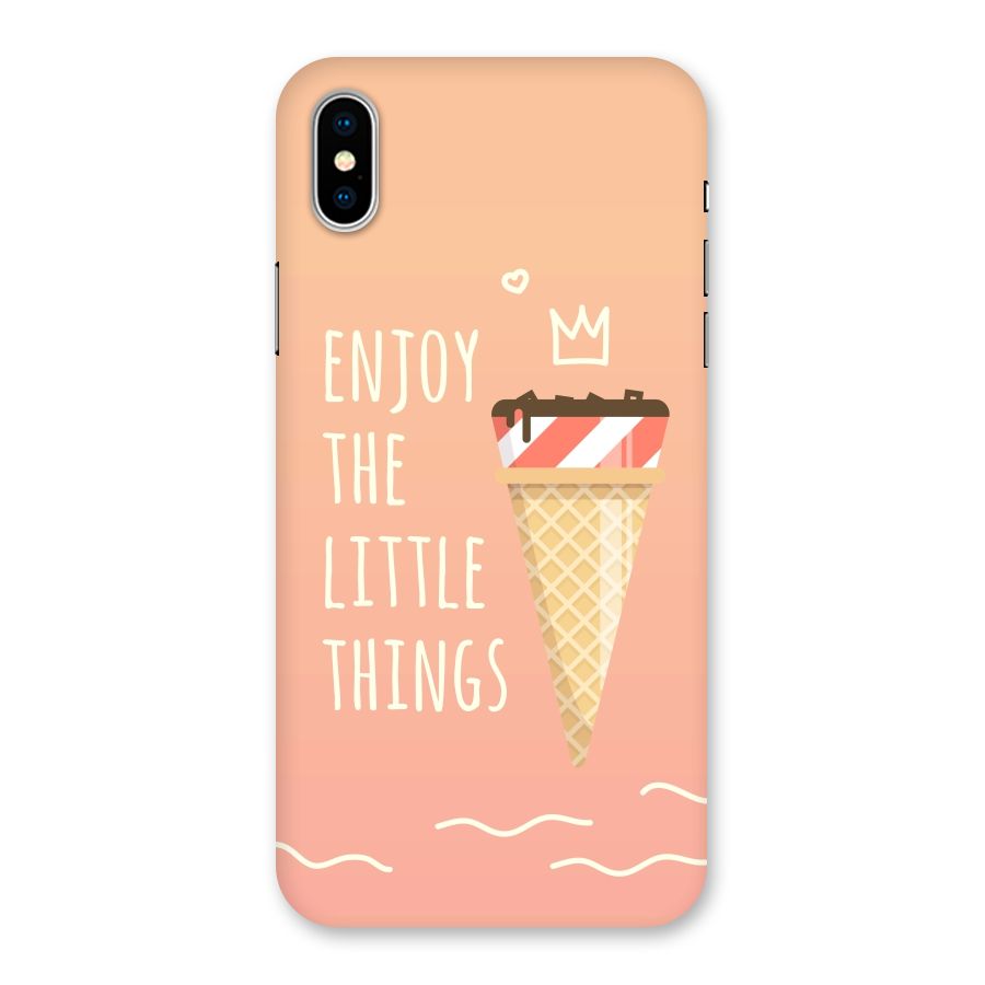 Enjoy the Little Things Back Case for iPhone XS