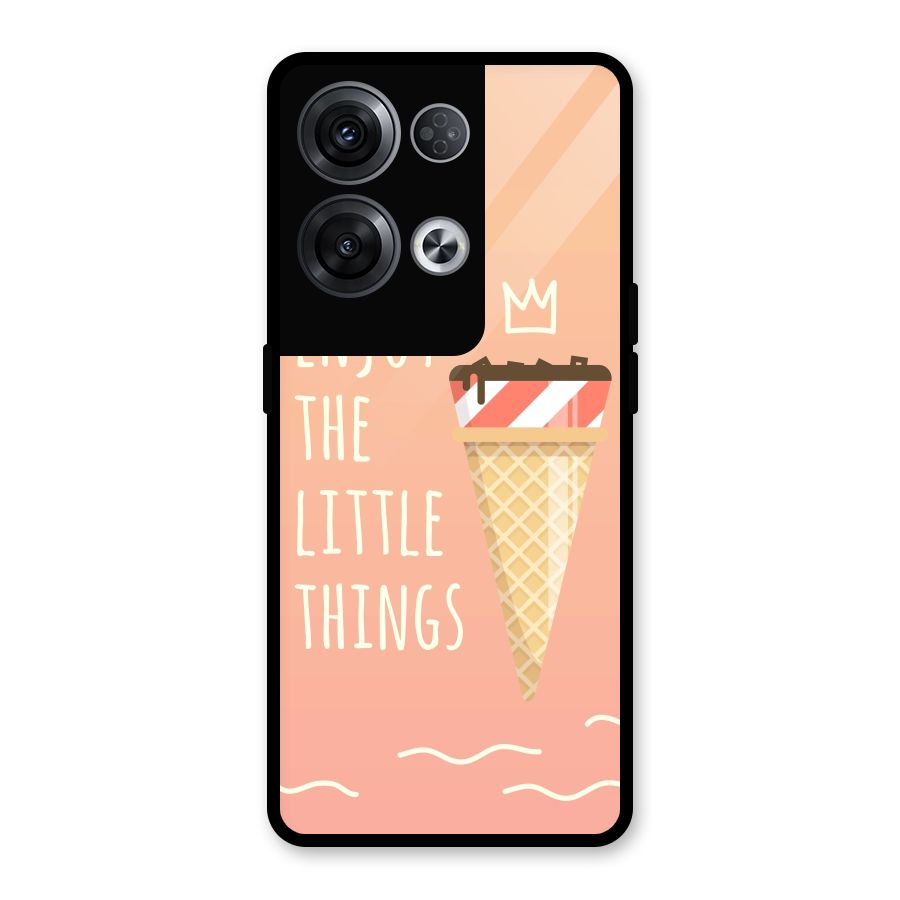 Enjoy the Little Things Glass Back Case for Oppo Reno8 Pro 5G