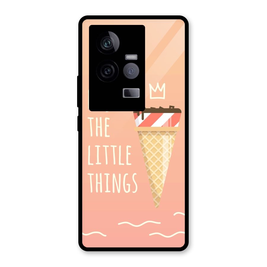 Enjoy the Little Things Glass Back Case for Vivo iQOO 11 5G