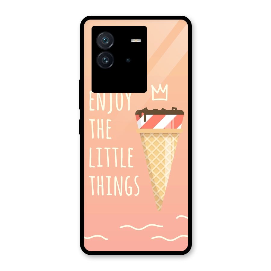 Enjoy the Little Things Glass Back Case for Vivo iQOO Neo 6 5G