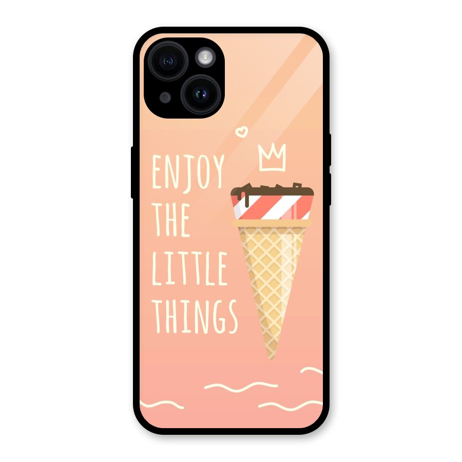 Enjoy the Little Things Glass Back Case for iPhone 14