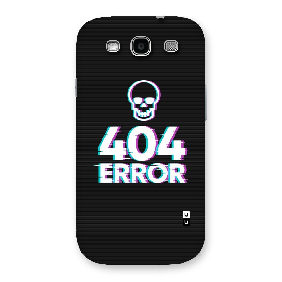 Error 404 Skull Back Case for Galaxy S3