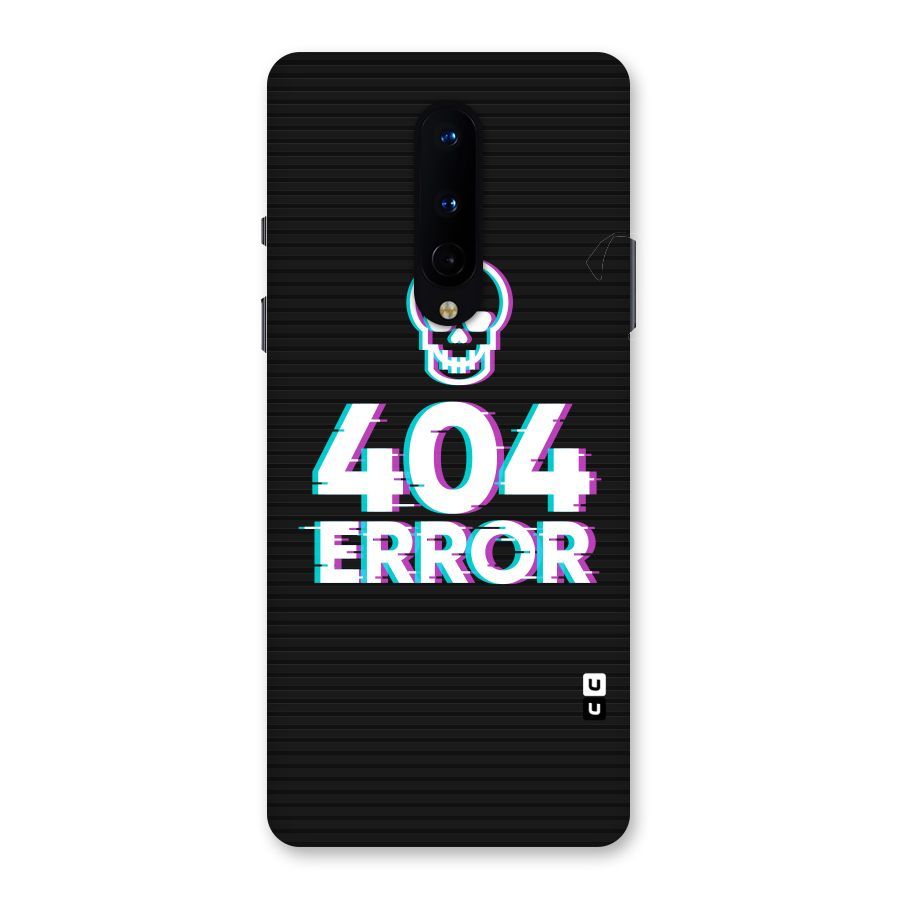 Error 404 Skull Back Case for OnePlus 8