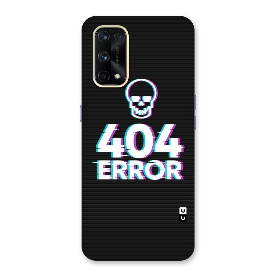 Error 404 Skull Glass Back Case for Realme X7 Pro