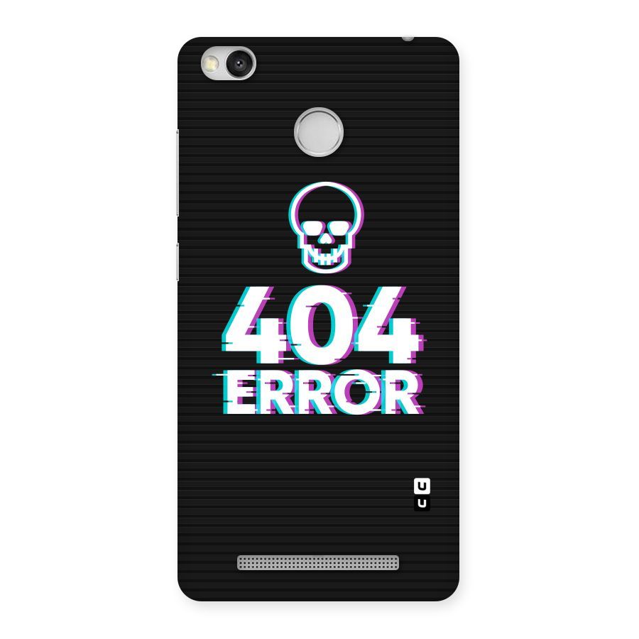 Error 404 Skull Back Case for Redmi 3S Prime