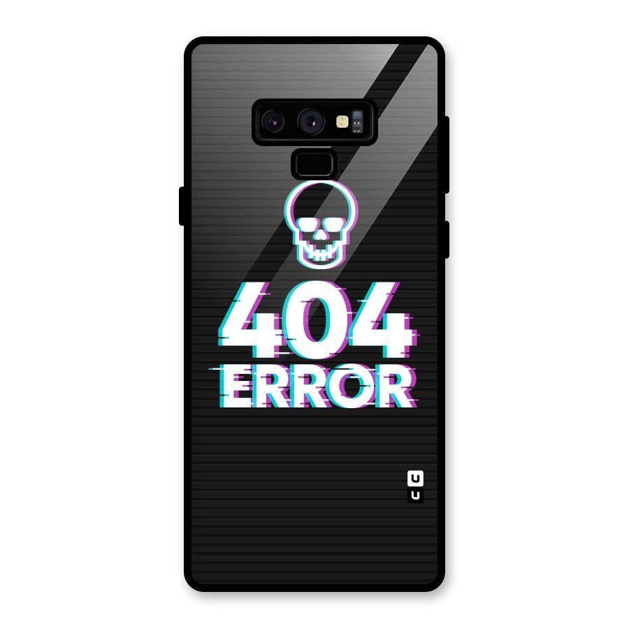 Error 404 Skull Glass Back Case for Galaxy Note 9