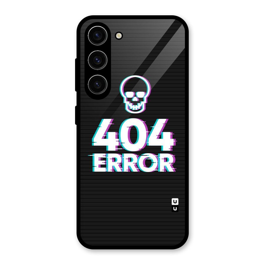 Error 404 Skull Glass Back Case for Galaxy S23