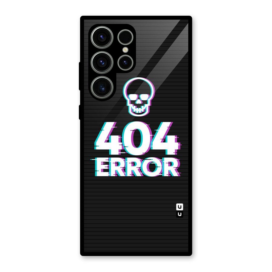 Error 404 Skull Glass Back Case for Galaxy S23 Ultra