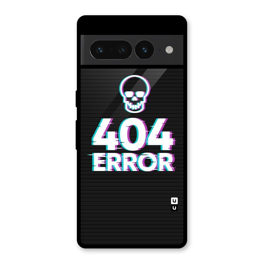 Error 404 Skull Glass Back Case for Google Pixel 7 Pro