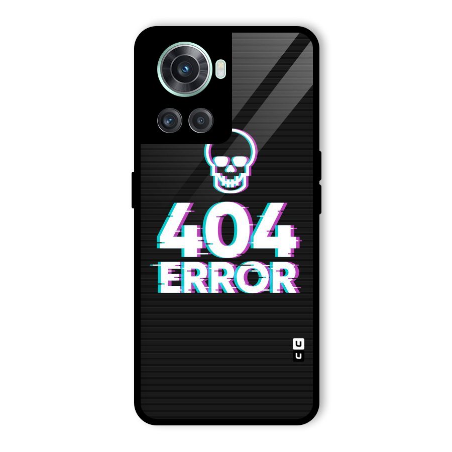 Error 404 Skull Glass Back Case for OnePlus 10R