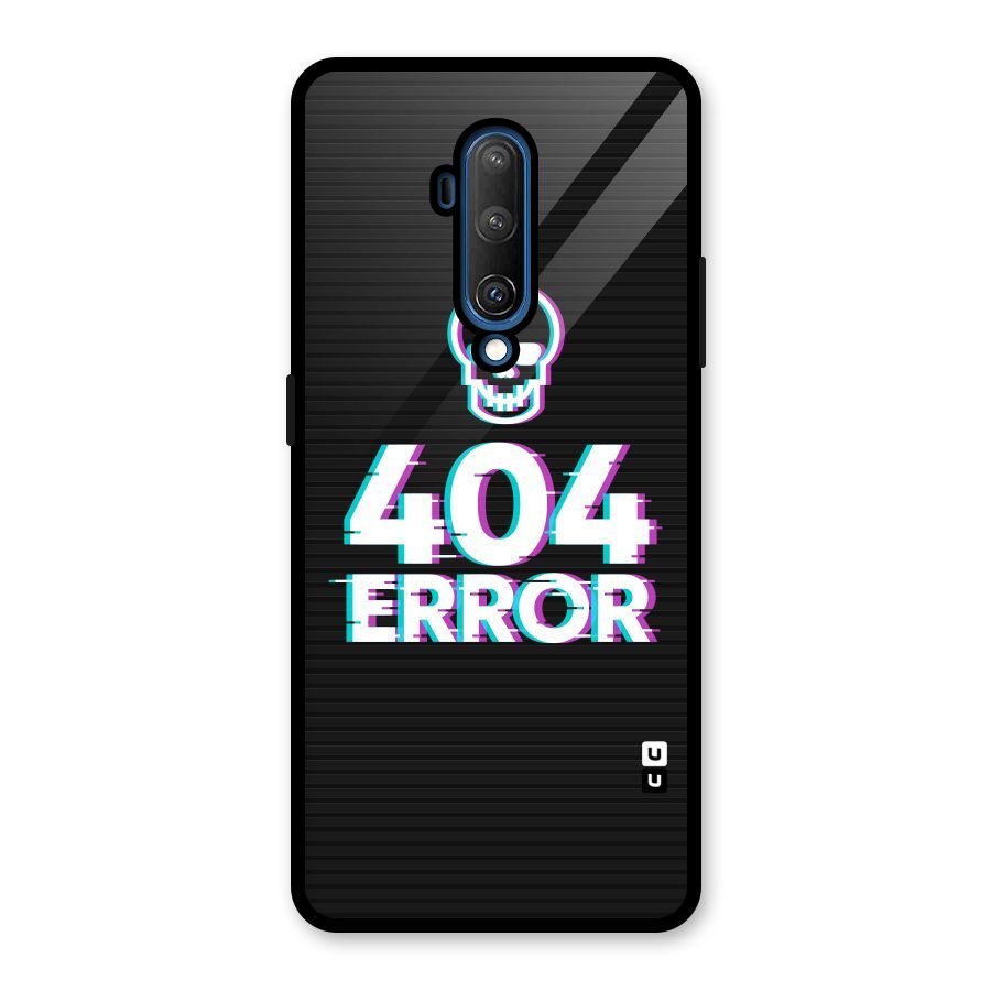 Error 404 Skull Glass Back Case for OnePlus 7T Pro