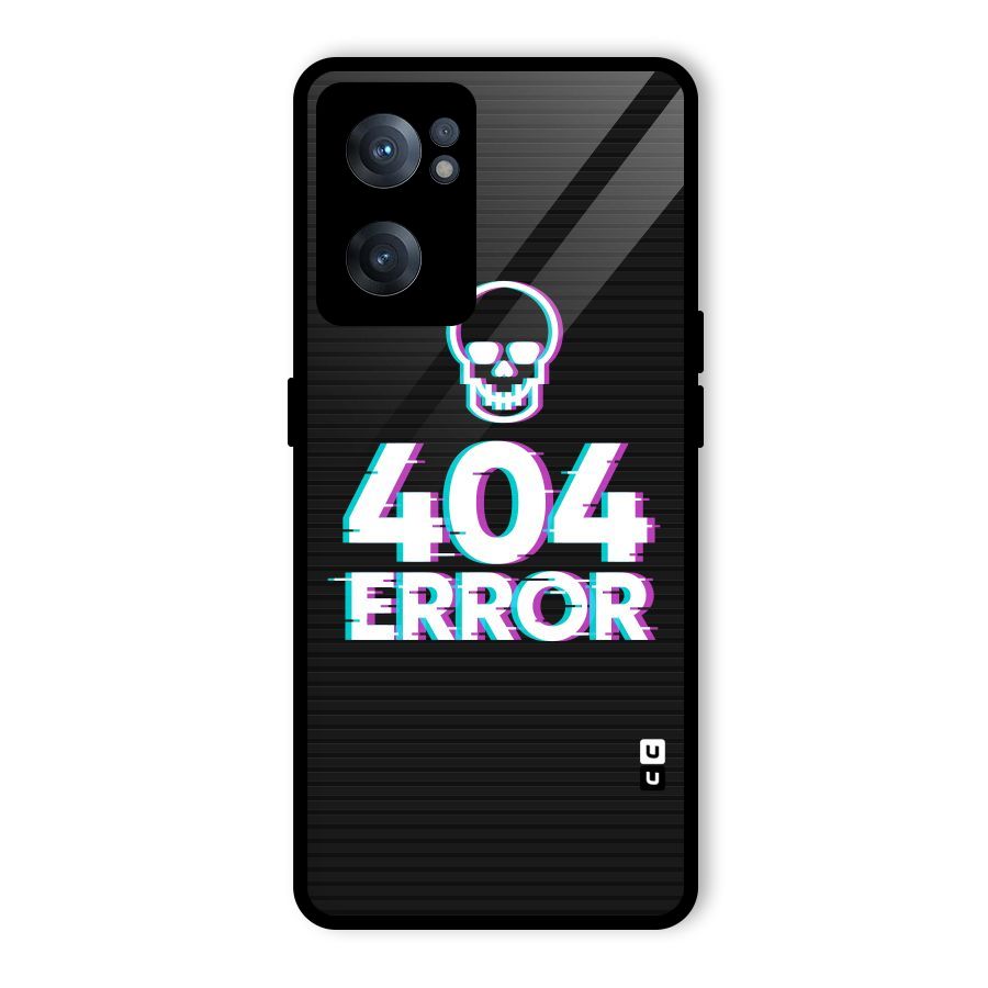 Error 404 Skull Glass Back Case for OnePlus Nord CE 2 5G