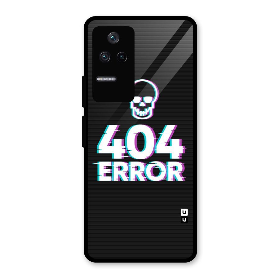 Error 404 Skull Glass Back Case for Poco F4 5G