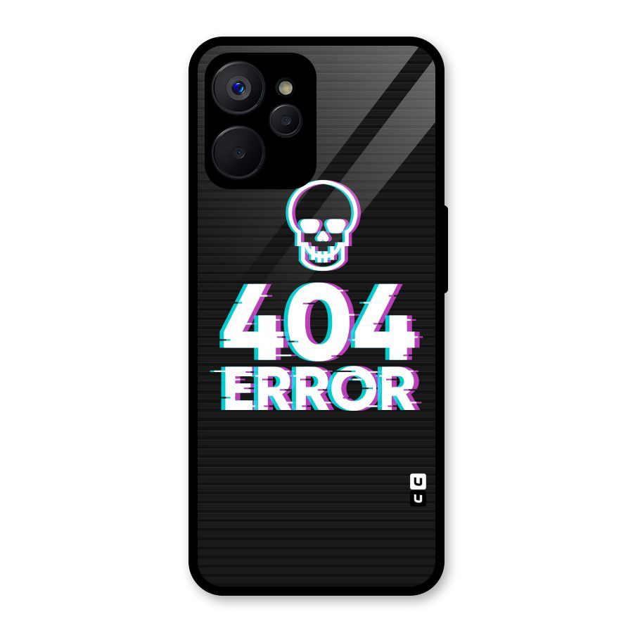 Error 404 Skull Glass Back Case for Realme 9i 5G