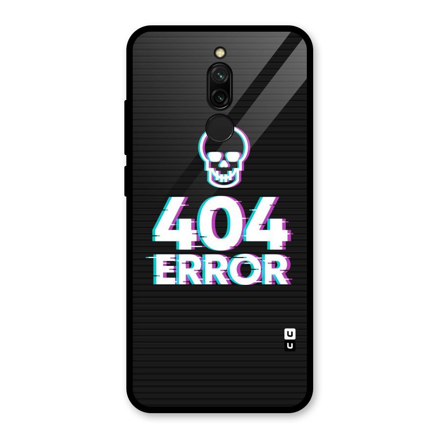 Error 404 Skull Glass Back Case for Redmi 8