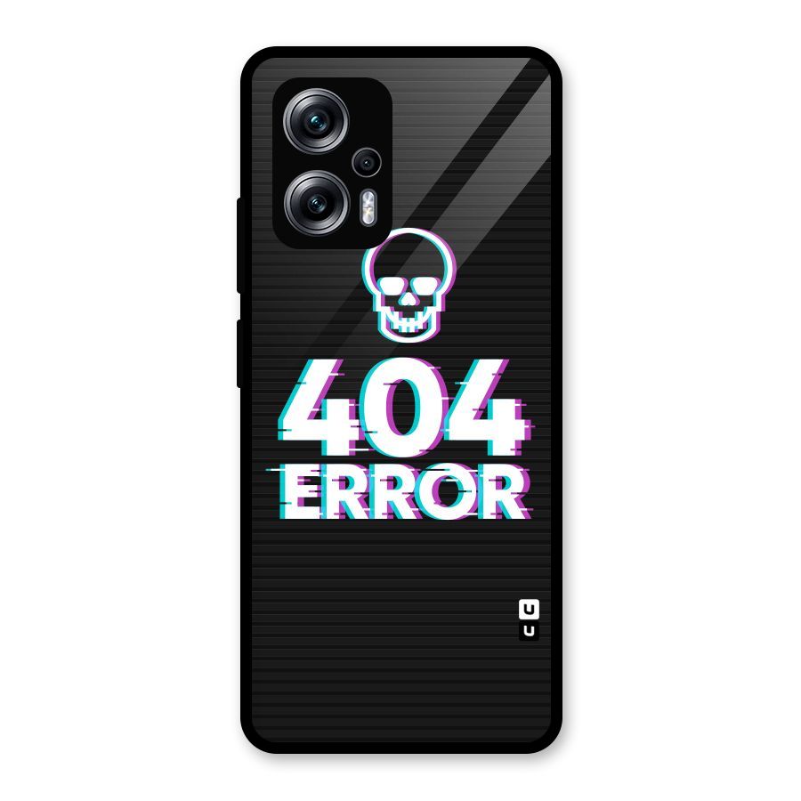 Error 404 Skull Glass Back Case for Redmi K50i