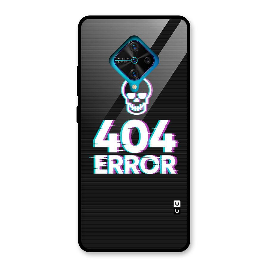 Error 404 Skull Glass Back Case for Vivo S1 Pro