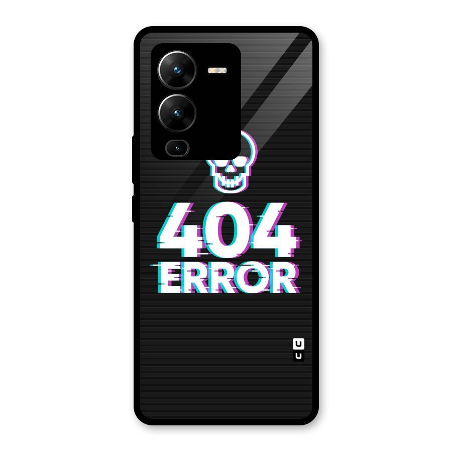 Error 404 Skull Glass Back Case for Vivo V25 Pro