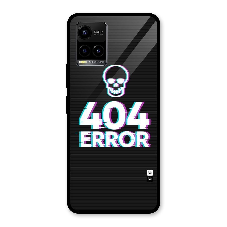 Error 404 Skull Glass Back Case for Vivo Y21T